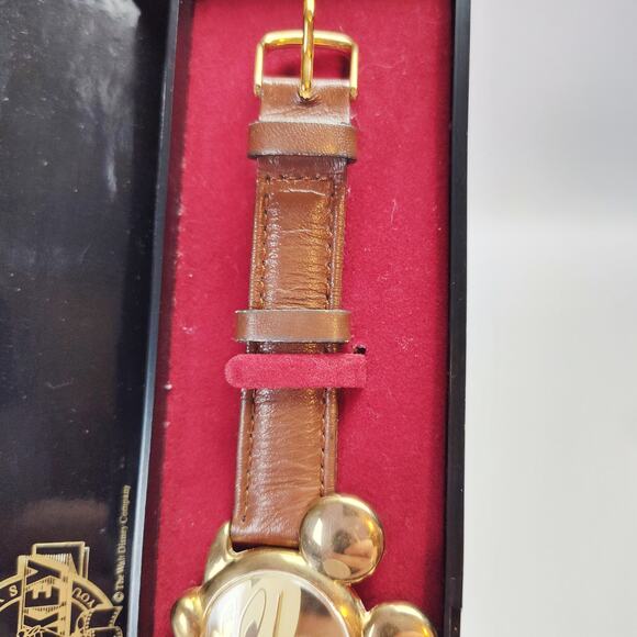 Vintage Mickey Mouse Lorus Watch New In Box Gold Tone main image 4